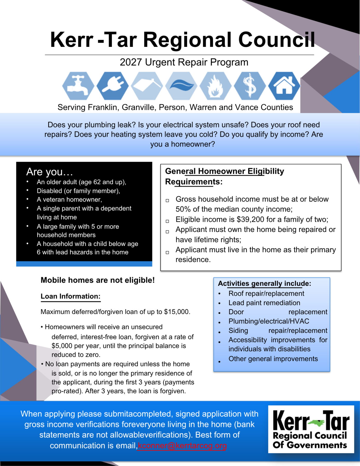 2027 Urgent Housing Repair Assistance Program