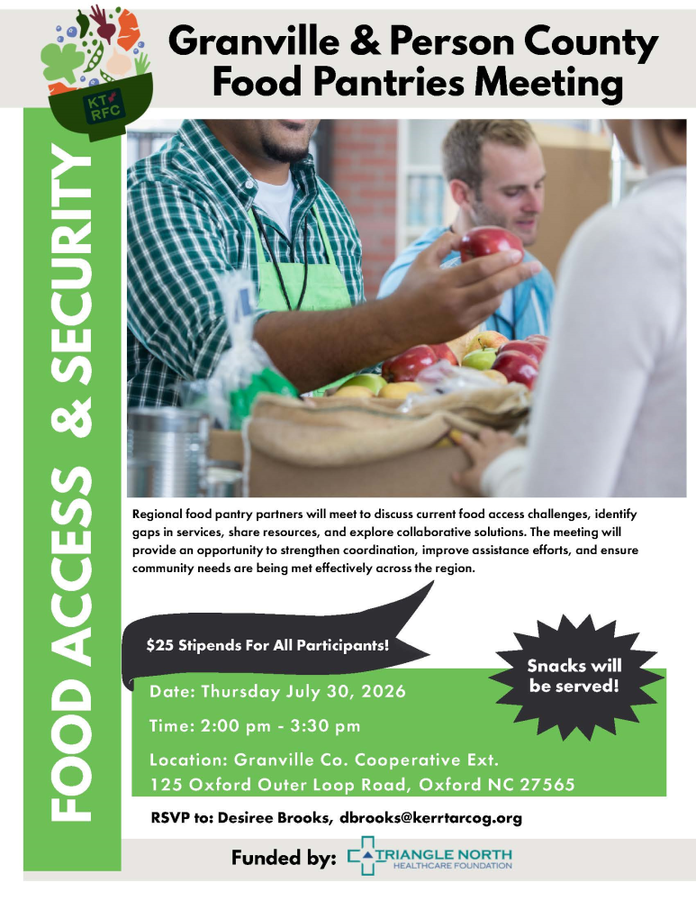 Granville & Person County Food Pantries Meeting